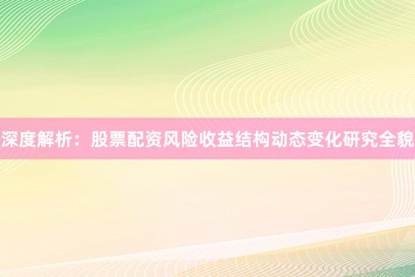 深度解析：股票配资风险收益结构动态变化研究全貌