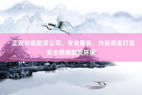 - 正规炒股配资公司，专业服务，为投资者打造安全稳健配资环境